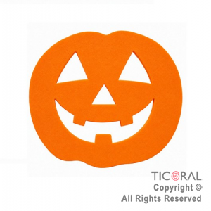 FIGURA CALABAZA MED APLIQUE GOMA EVA x 5
